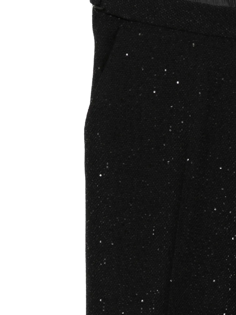 TOM FORD Bouclé broek met pailletten Zwart