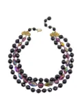 Schiaparelli Vintage 1950s amethyst necklace - Gold