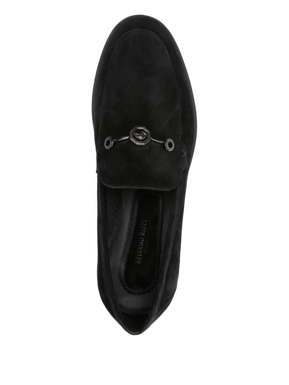 Stefano Ricci Chain-detail Loafers In Black