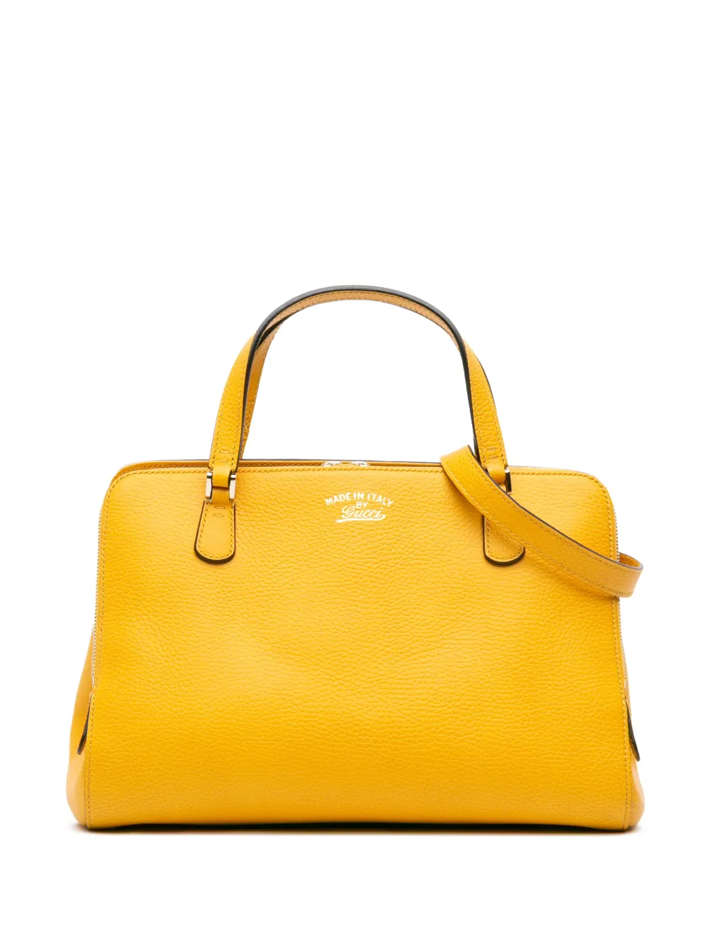 Gucci Pre-Owned 2016-2025 Calfskin Swing Top Handle satchel | Yellow | Image 1