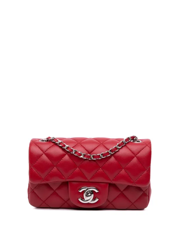 Outfit Street Chanel Mini Square Red Chanel Classic Flap Bag Super