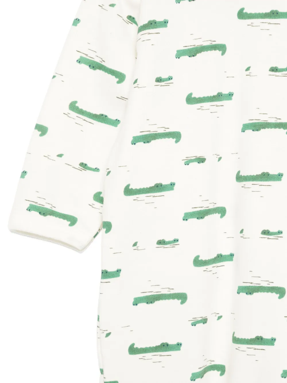 Petit Bateau Babypakje met krokodillenprint Wit