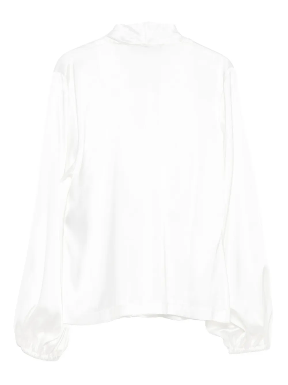 D.Exterior Top met ballonmouwen en knopen - Wit