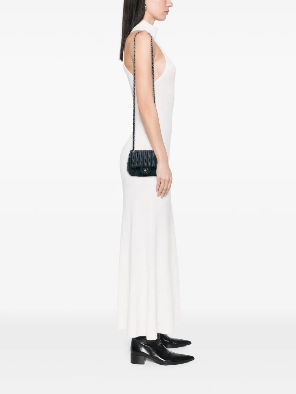 CHANEL Pre-Owned 2015-2016 Paris Seoul Mini Crochet Lambskin Single Flap crossbody bag | Pre-Owned | Image 2