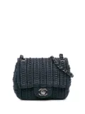 CHANEL Pre-Owned 2015-2016 Paris Seoul Mini Crochet Lambskin Single Flap crossbody bag - Blue
