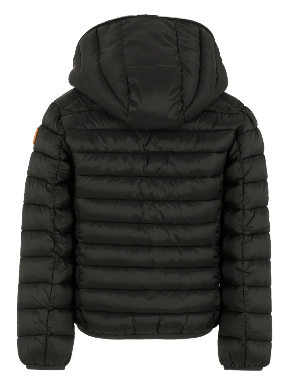 Save The Duck Kids logo-patch padded jacket Zwart
