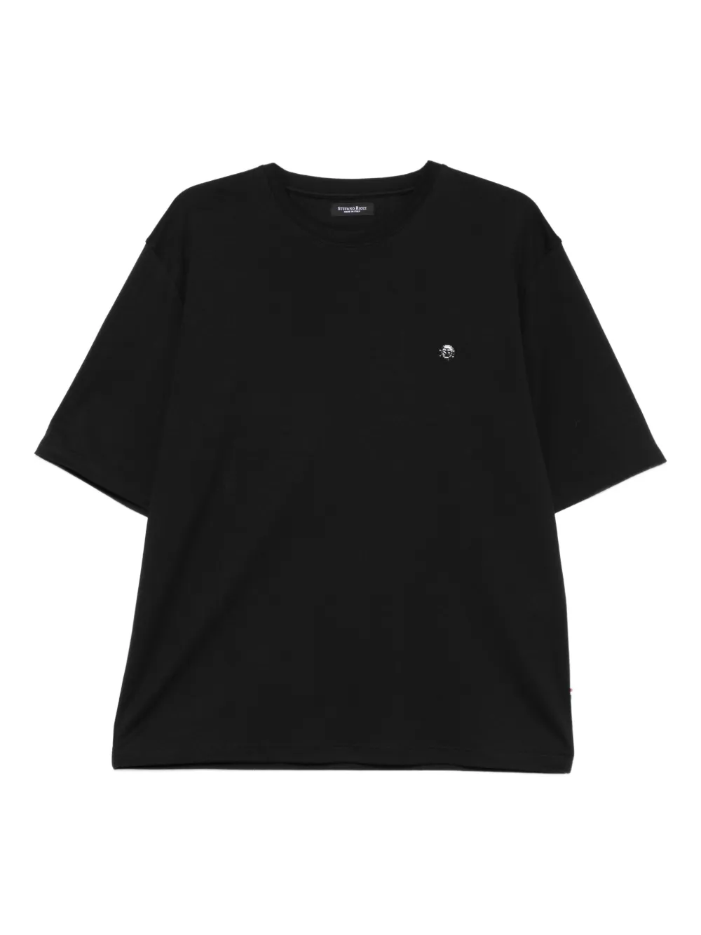 Stefano Ricci logo-plaque cotton T-shirt | Black | Image 1