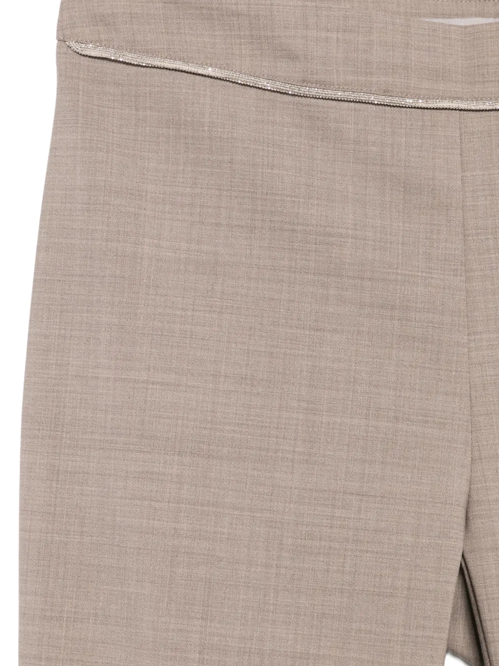 D.Exterior Flared broek Beige