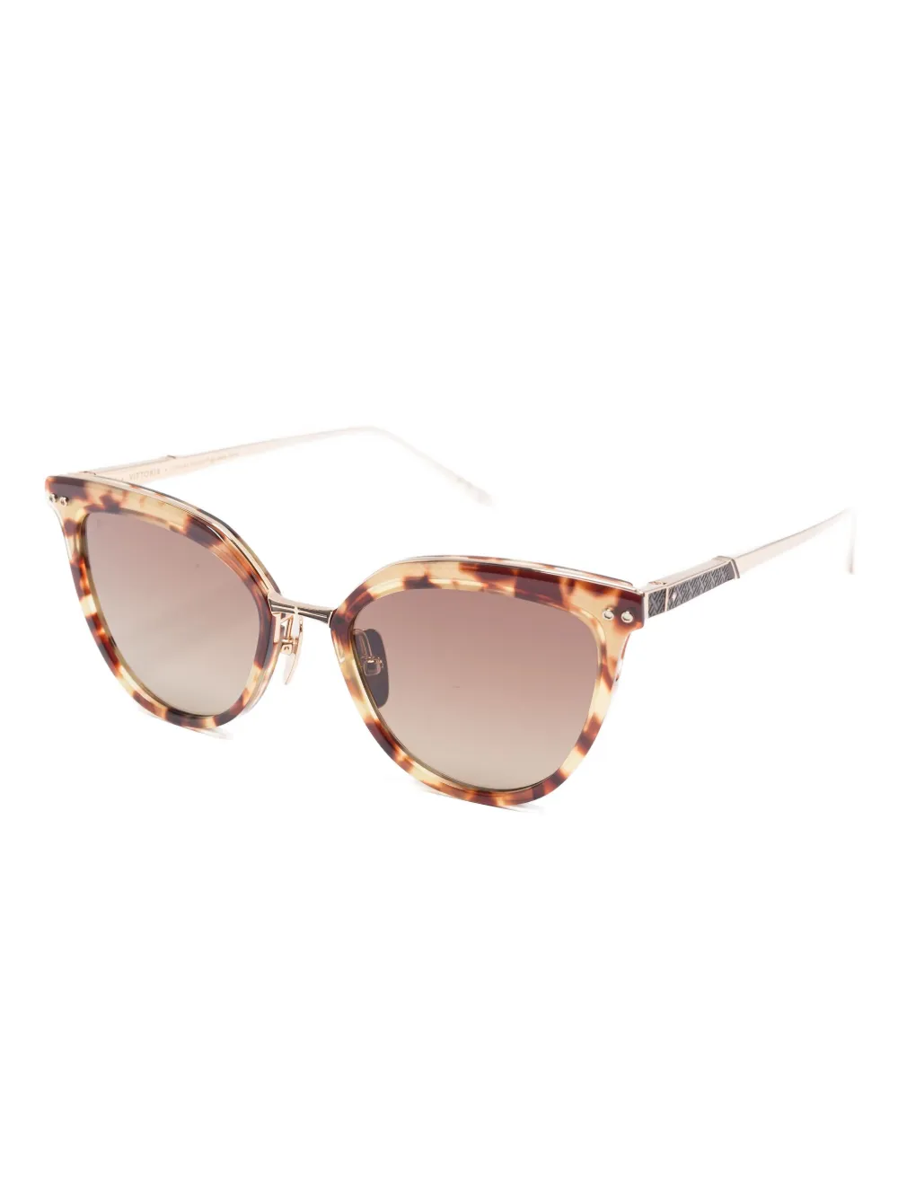 Leisure Society Vittoria zonnebril met cat-eye montuur - Bruin