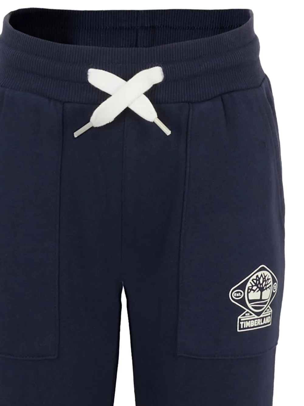 Timberland Black Trousers For Boy With Logo In Blue
