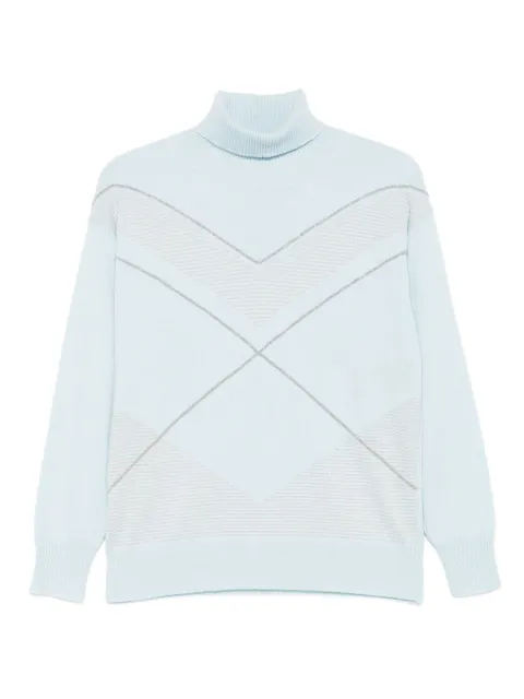 D.Exterior turtleneck sweater