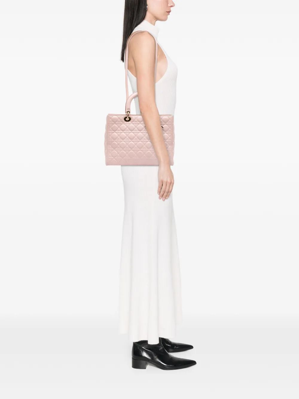 Christian Dior Pre-Owned 2012 Large Lambskin Cannage Lady Dior satchel | Pre-Owned | Image 2