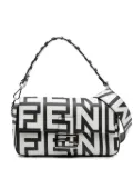 Fendi Pre-Owned 2000-2010 Marc Jacobs Nappa Vitello King Logo Print Baguette satchel - White