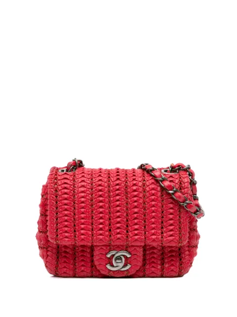 CHANEL Pre-Owned 2015-2016 Paris Seoul Mini Crochet Lambskin Flap crossbody bag