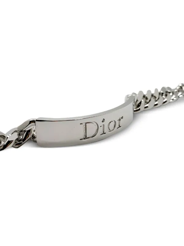 Christian Dior Pre-Owned 2000s ID ブレスレット | シルバートーン