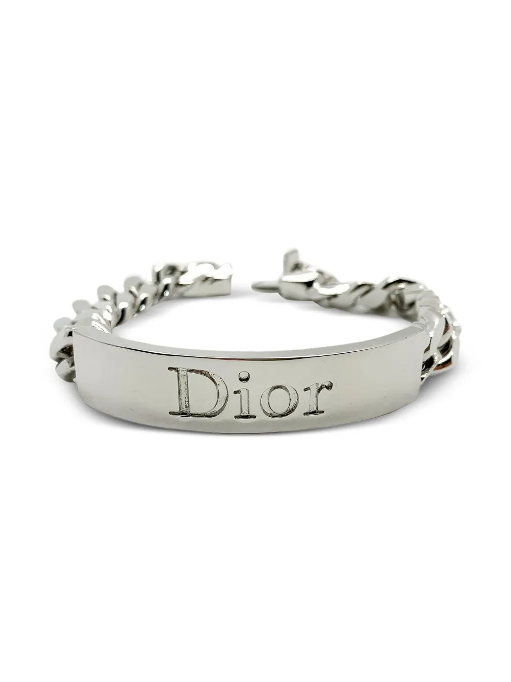 Christian Dior Pre-Owned 2000s ID ブレスレット - シルバートーン Christian Dior Pre-Owned 2000s ID ブレスレット - シルバートーン
