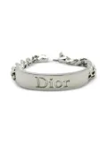 Christian Dior Pre-Owned 2000s chunky-logo ID bracelet - Silver