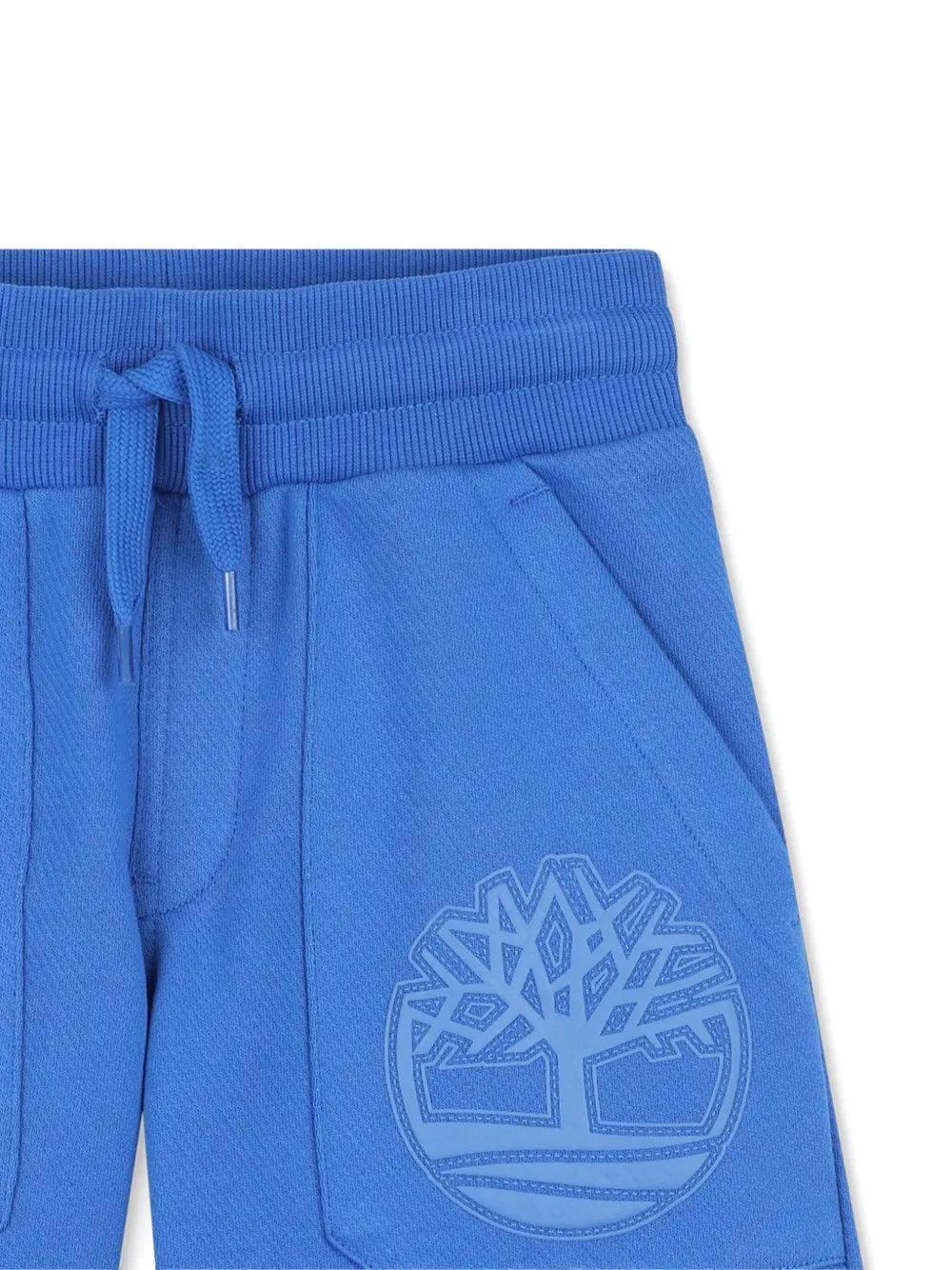 Timberland Logo Pocketed Casual Shorts In Blue