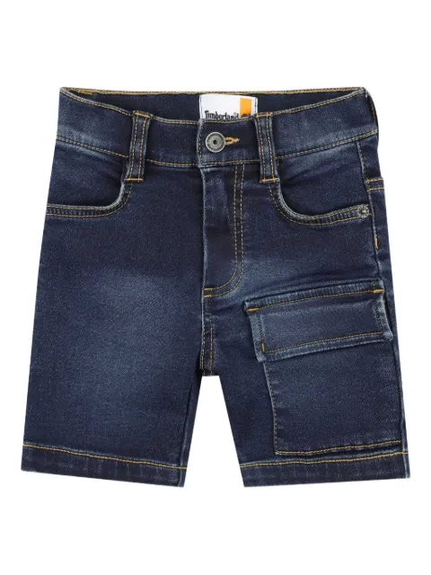 Timberland Kids cargo-pocket denim shorts