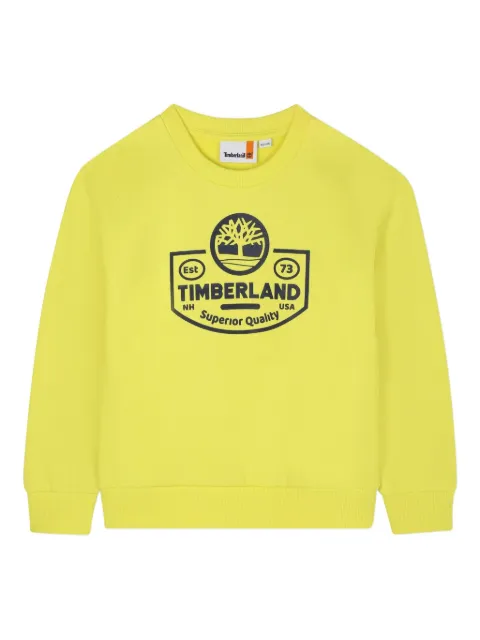 Timberland Kids sudadera con logo estampado