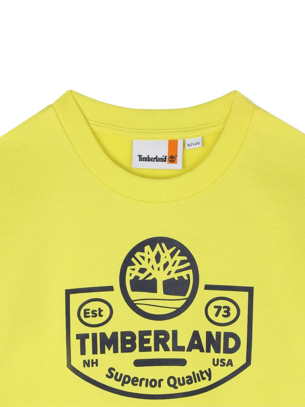 Timberland Kids Sweater met logoprint Geel