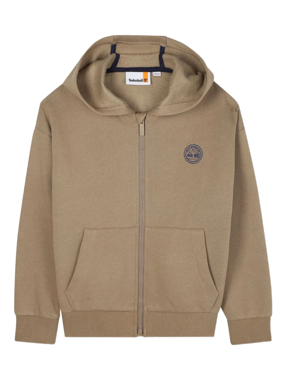 Timberland Kids ロゴ ジップアップ パーカー - ニュートラル Timberland Kids ロゴ ジップアップ パーカー - ニュートラル