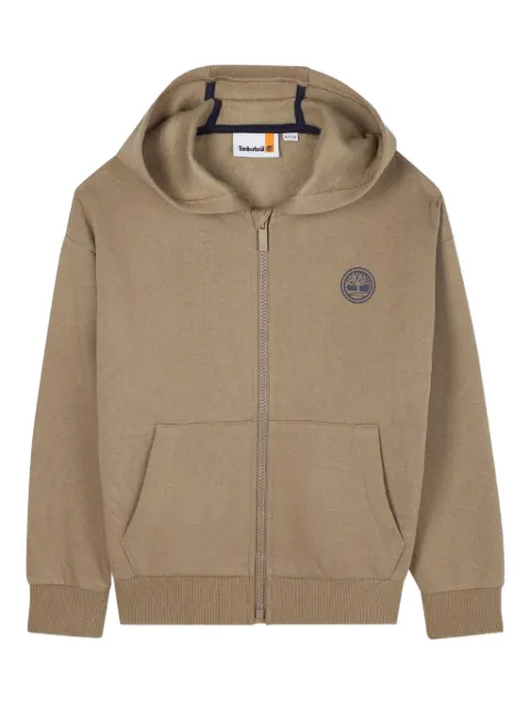 Timberland Kids 로고 디테일 후드 집업