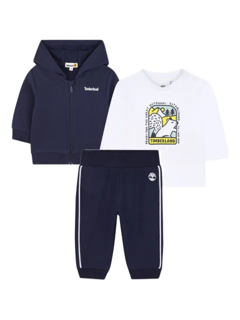 Timberland Kids graphic-print tracksuit set (set of three)