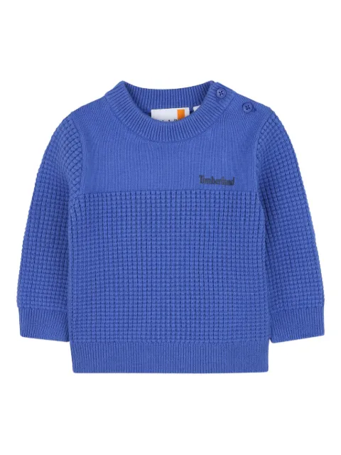 Timberland Kids waffle-knit sweater