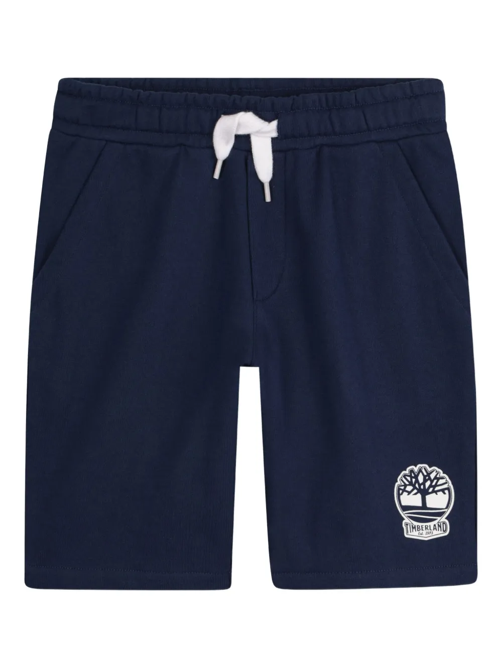 Timberland Kids ロゴ ショートパンツ - ブルー Timberland Kids ロゴ ショートパンツ - ブルー