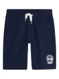 Timberland Kids logo-embroidered elastic-waist shorts - Blue
