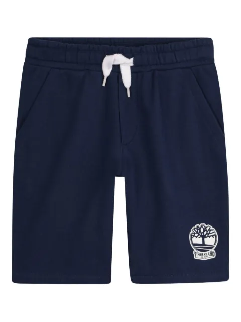 Timberland Kids shorts con pretina elástica y logo bordado