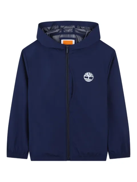 Timberland Kids hooded logo windbreaker