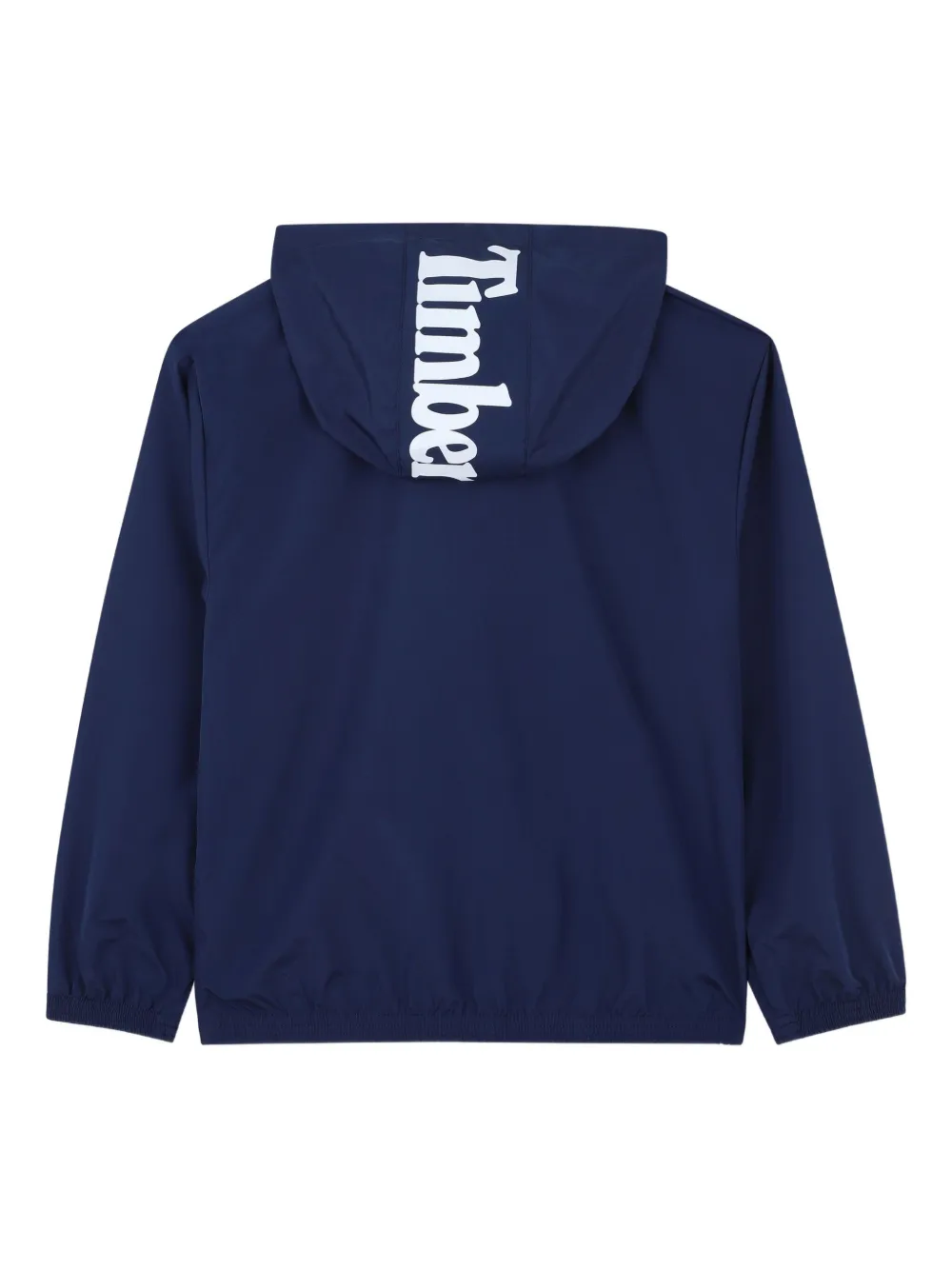 Timberland Kids Windjack met capuchon en logo Blauw