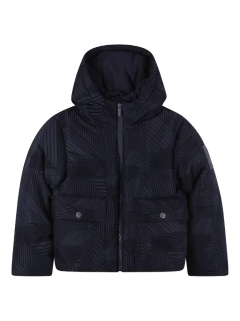 Timberland Kids geometric-pattern padded jacket