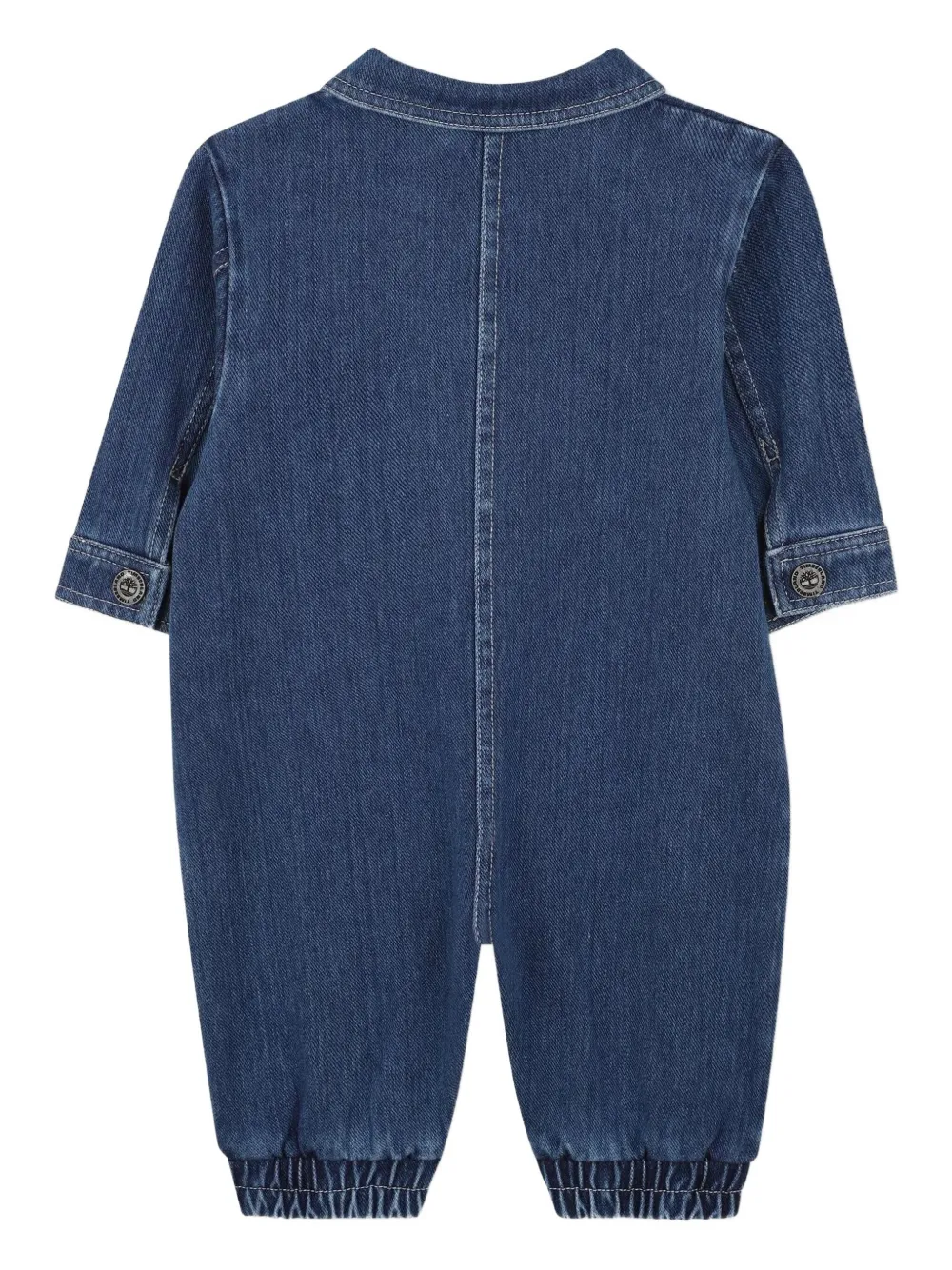 Timberland Kids denim patch-pocket romper - Blauw