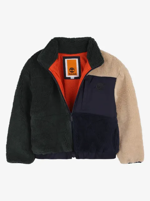 Timberland Kids veste matelassée en polaire à design colour block