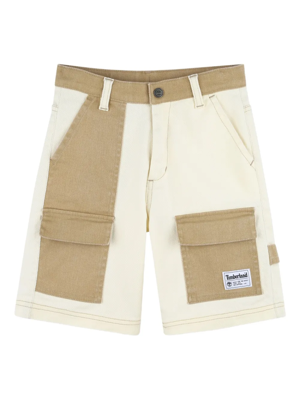 Timberland Kids two-tone cargo casual shorts | Neutrals | Image 1