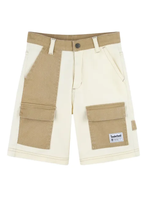 Timberland Kids two-tone cargo casual shorts