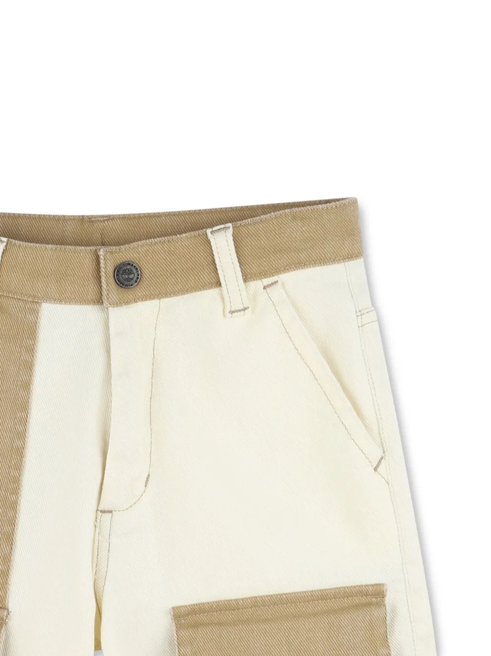 Timberland Kids Tweekleurige cargo shorts Beige