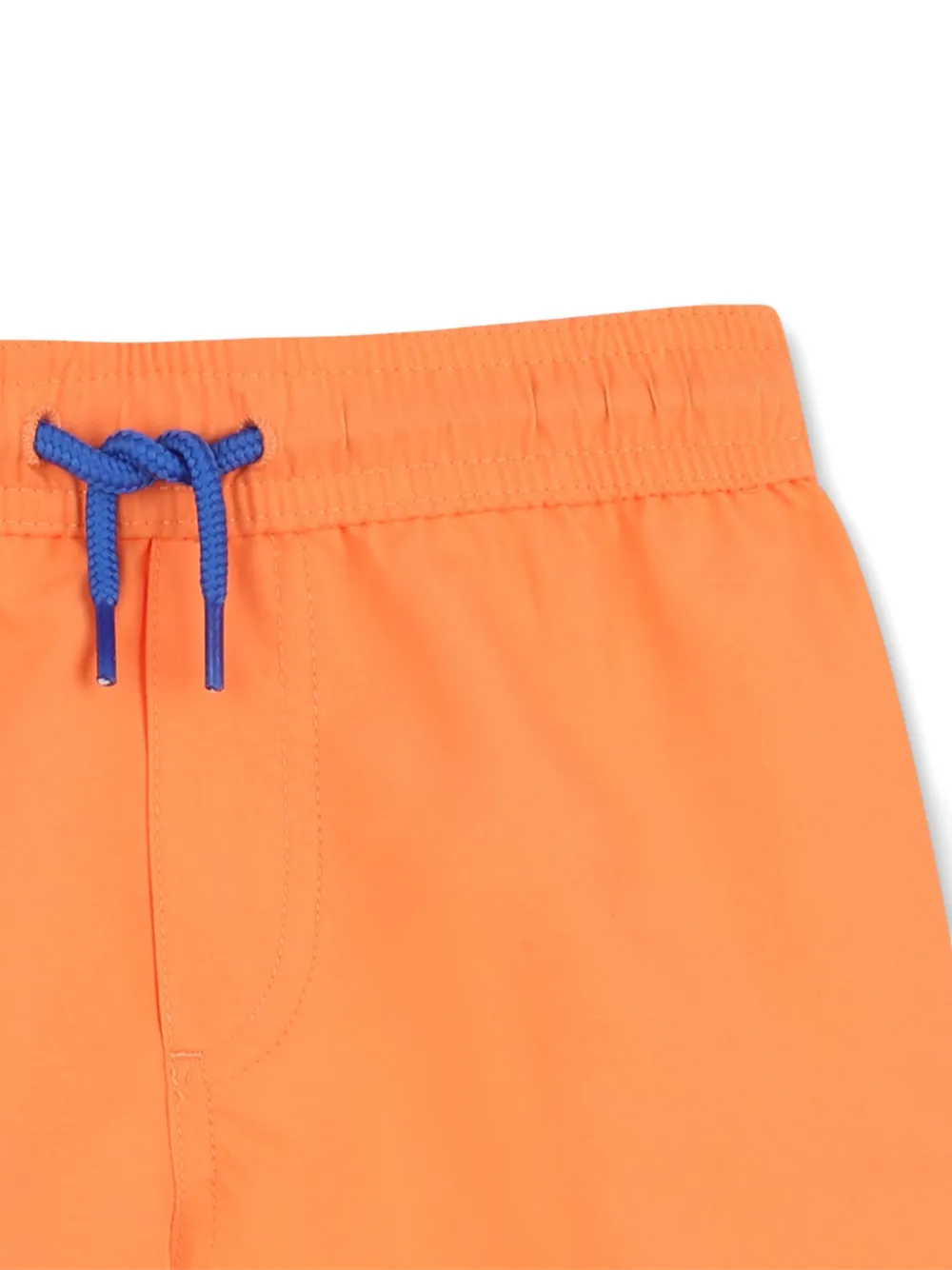 Timberland Kids Zwembroek met logoprint en trekkoord Oranje