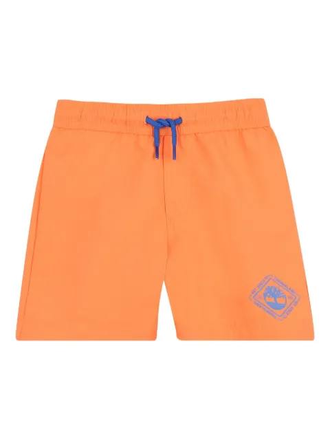 Timberland Kids logo-print drawstring swim shorts