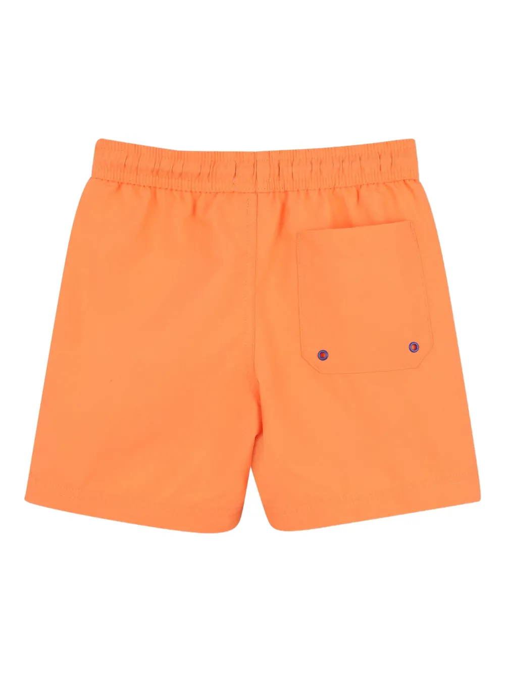 Timberland Kids Zwembroek met logoprint en trekkoord Oranje