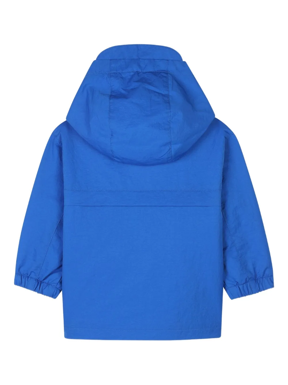 Timberland Kids Regenjas met capuchon en logo Blauw