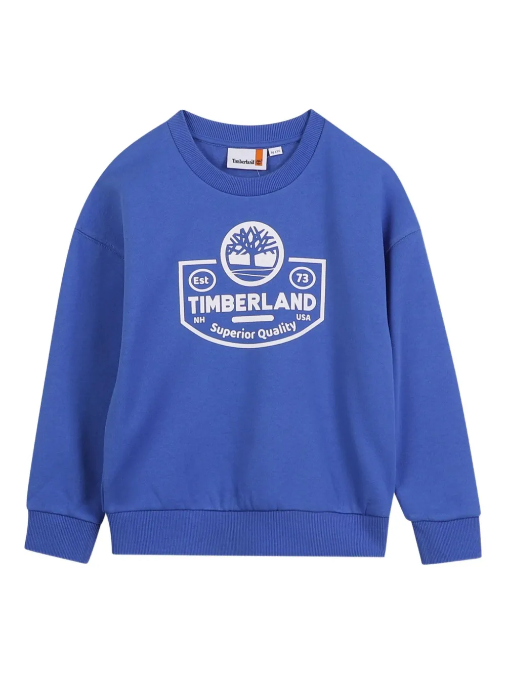 Timberland Kids logo-print sweatshirt - Blu