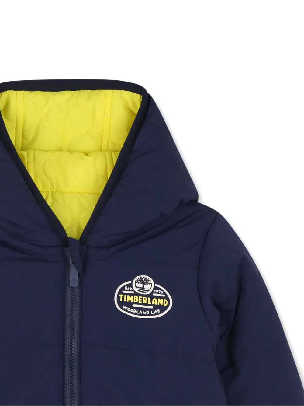 Timberland Kids Gewatteerde donsjas met logopatch 555