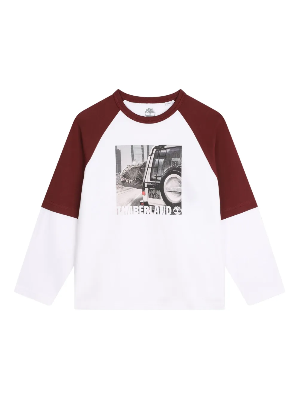 Timberland Long-sleeve Graphic Print T-shirt In Red