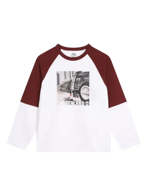 Timberland Kids long-sleeve graphic print t-shirt