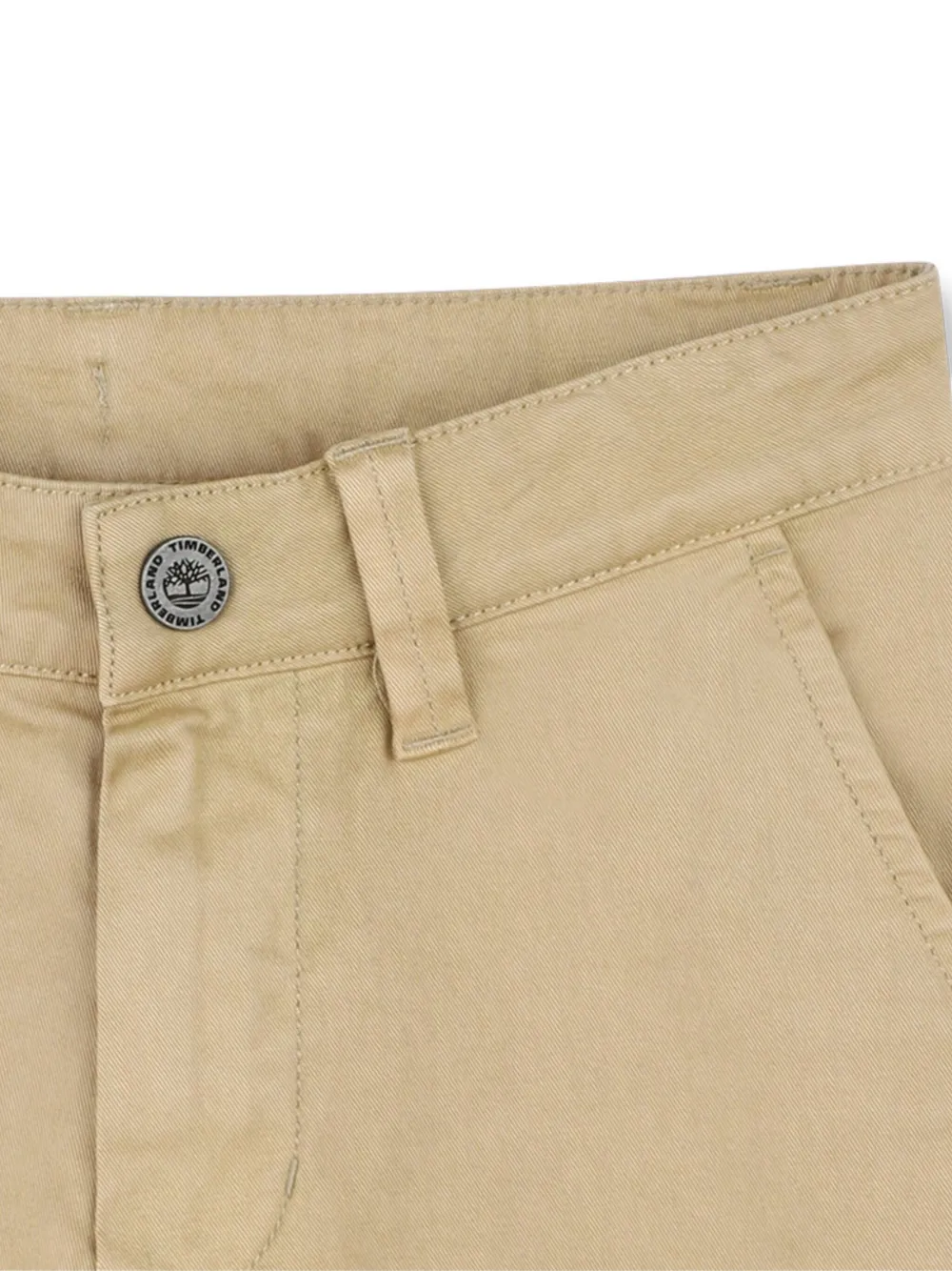 Timberland Button-fastening Cotton Shorts In Brown