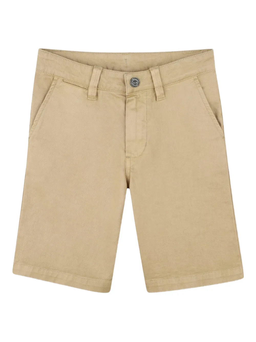 Timberland Kids' Button-fastening Cotton Shorts In Brown